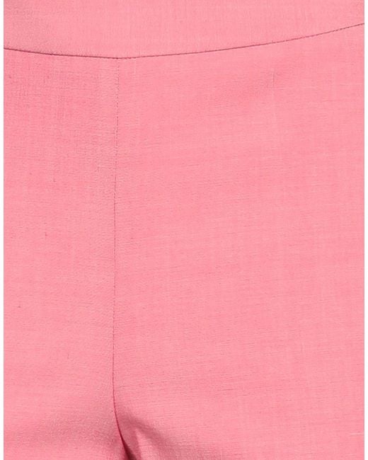 Paul Smith Pink Pants Virgin Wool, Rayon, Elastane