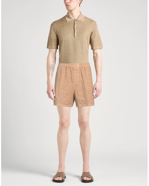 Aspesi Natural Shorts & Bermuda Shorts Linen for men
