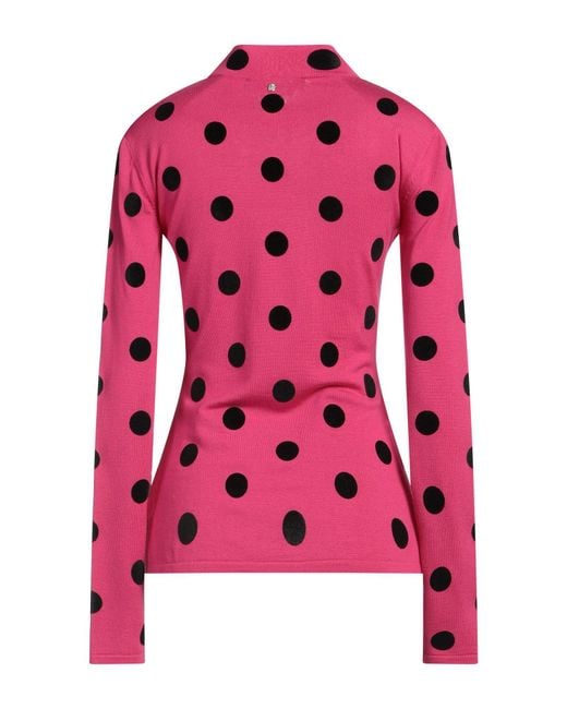 Versace Pink Turtleneck Virgin Wool