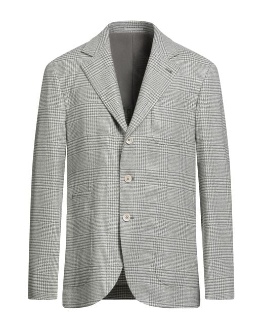 Brunello Cucinelli Gray Blazer for men