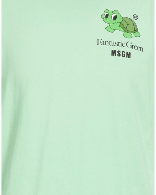 MSGM Green T-shirt for men