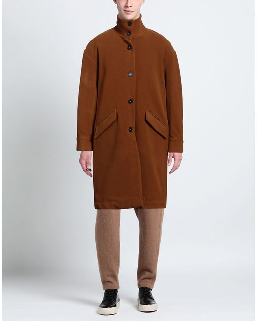 Massimo Alba Brown Coat Wool for men