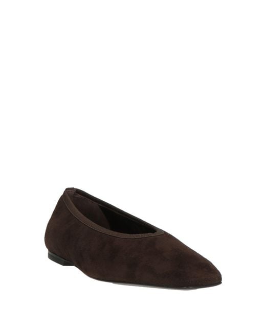 Totême  Black Ballet Flats Leather