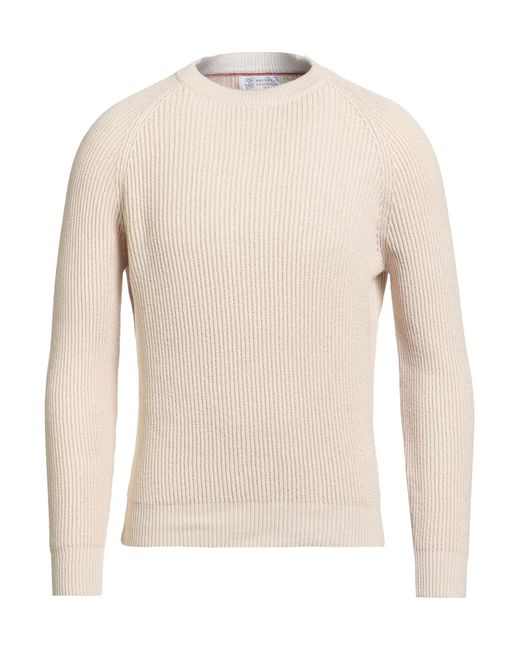 Brunello Cucinelli Pullover in Natural für Herren