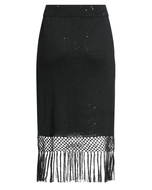 Jupe Midi Brunello Cucinelli en coloris Black