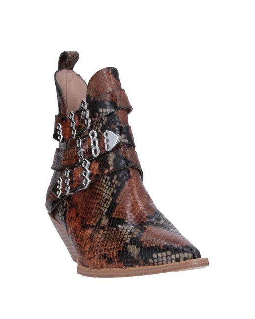 Ras Brown Ankle Boots