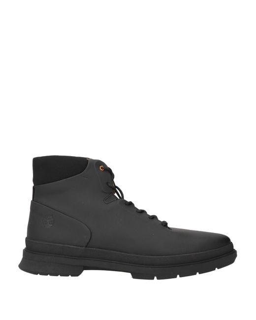 Timberland Black Ankle Boots Leather for men