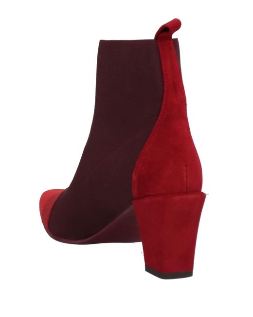 Daniele Ancarani Red Ankle Boots