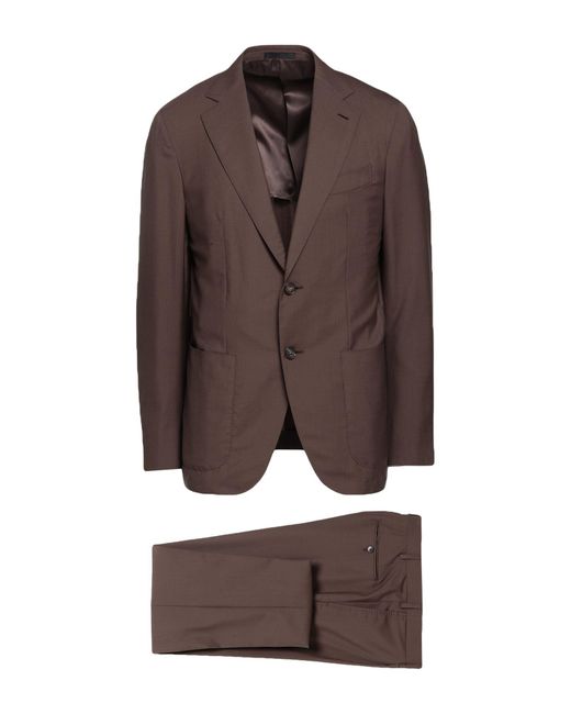 Caruso Anzug in Brown für Herren