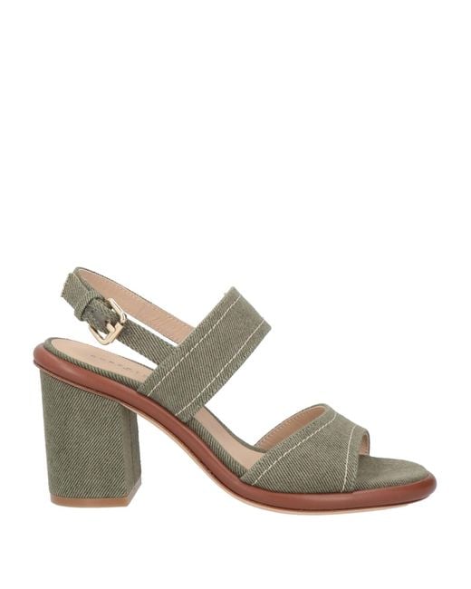 Roberto Festa Metallic Sandals Textile Fibers