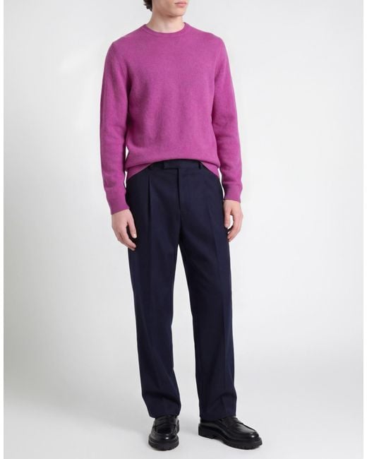 Roberto Collina Pink Sweater Cashmere, Silk, Polyester for men