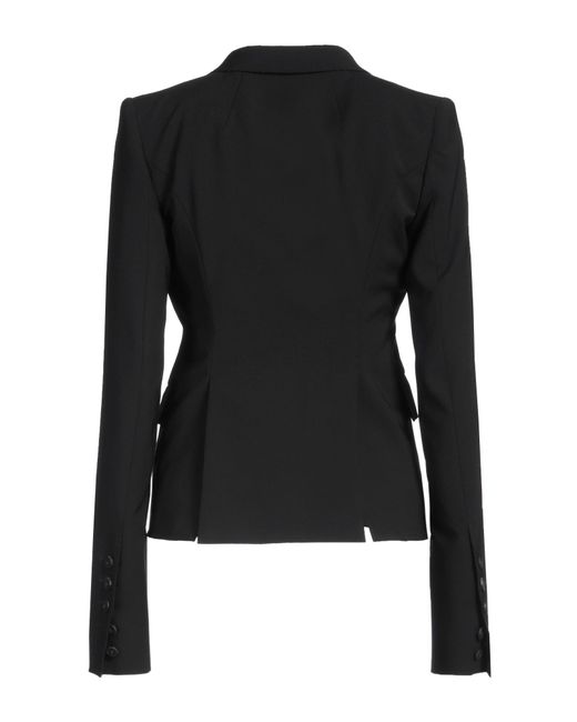 Rick Owens Black Blazer Virgin Wool