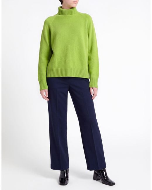 Laneus Green Lime Turtleneck Merino Wool, Cashmere