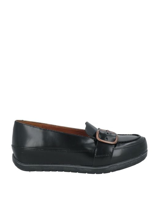 Fitflop Black Loafers Leather