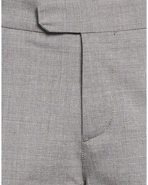 Eleventy Gray Platinum Pants Virgin Wool, Elastane for men