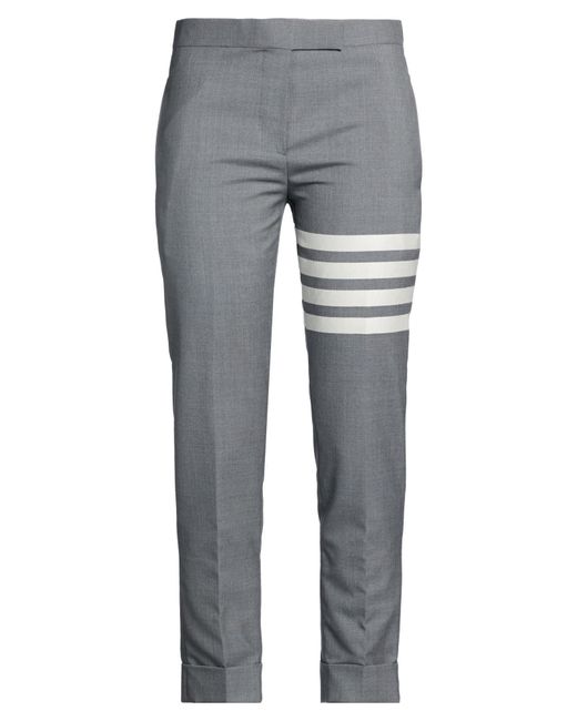 Thom Browne Gray Pants Wool