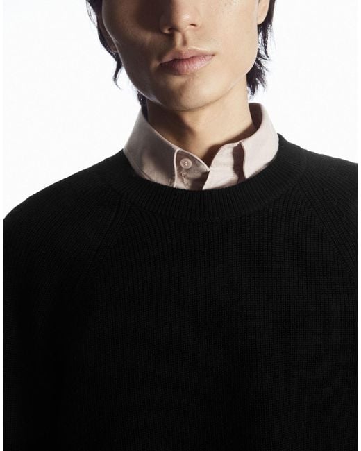 COS Black Jumper for men