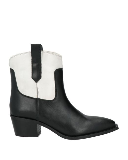 Divine Follie Black Ankle Boots