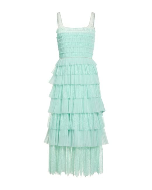Costarellos Green Light Maxi Dress Polyamide