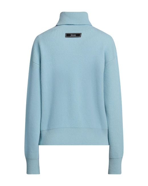 Versace Blue Turtleneck
