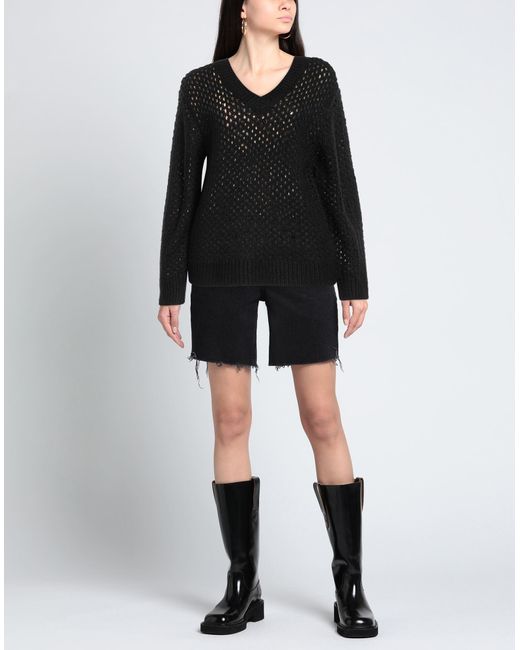 Silvian Heach Black Sweater Nylon, Acrylic