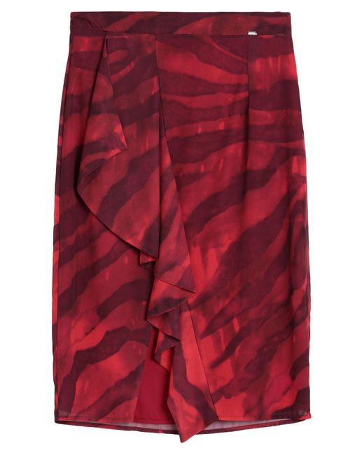 GAUDI Red Midi Skirt
