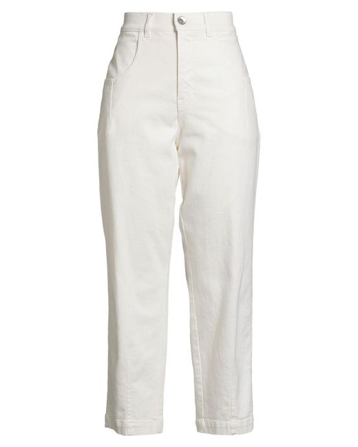 Eleventy White Jeans