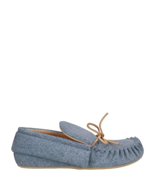 J.W. Anderson Blue Loafers Textile Fibers