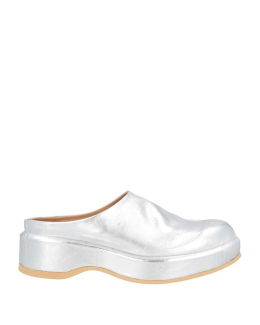 Moma White Mules & Clogs