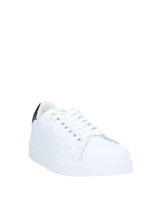 Grey Daniele Alessandrini White Daniele Alessandrini Sneakers Soft Leather for men