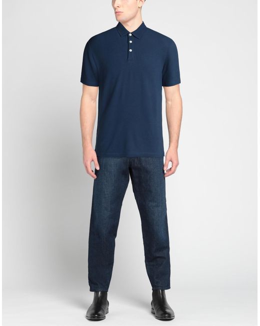 Scaglione Blue Polo Shirt for men