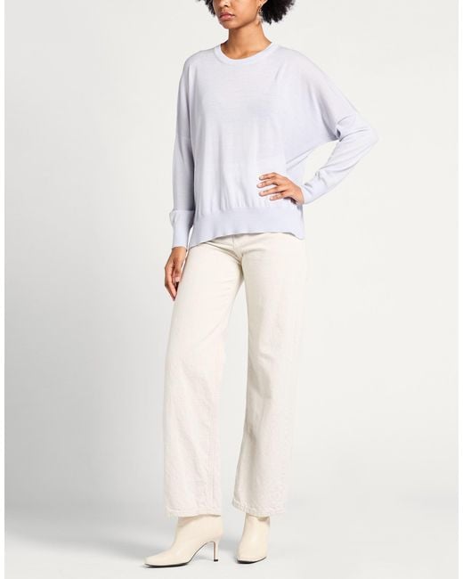 Gran Sasso White Sweater Virgin Wool