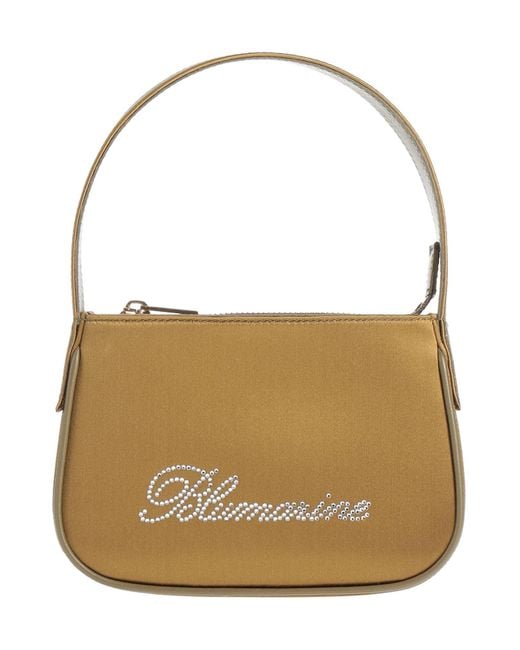 Blumarine Brown Handbag Viscose, Silk