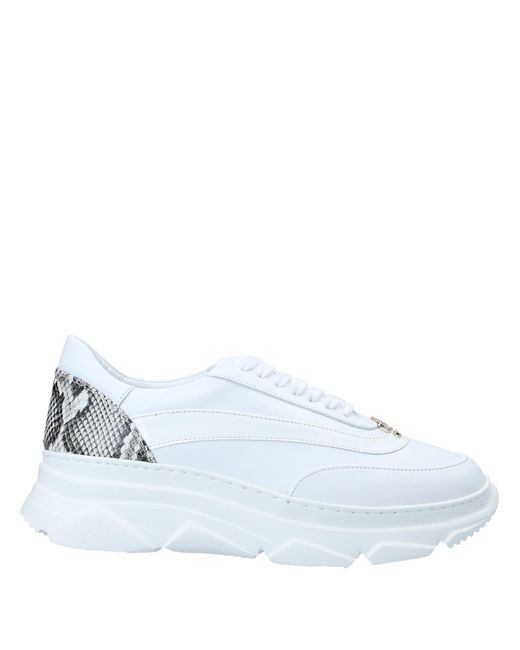 Class Roberto Cavalli Leather Low-tops & Sneakers in White - Lyst