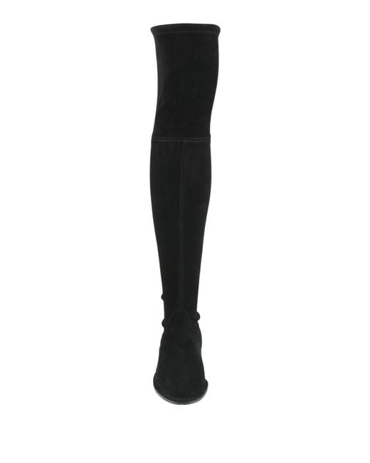 Stuart Weitzman Black Boot Leather