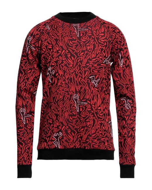 M Missoni Red Sweater for men