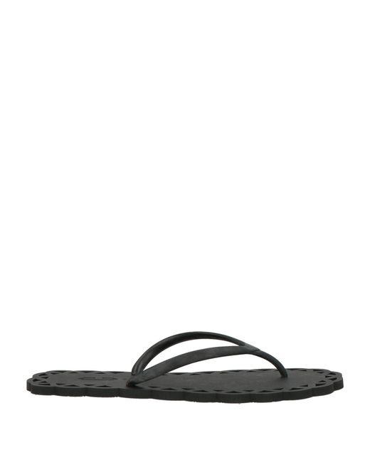 Carlotha Ray Black Thong Sandal Synthetic Material