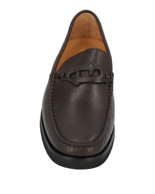 Testoni Gray Loafers Leather for men