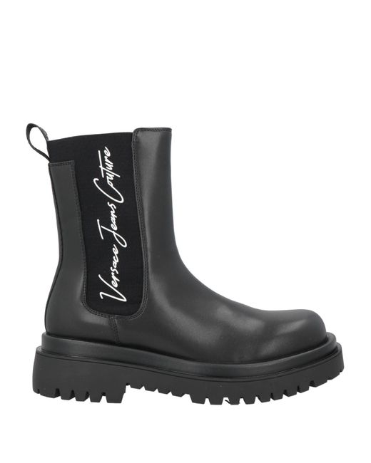 Versace Jeans Couture Black Ankle Boots