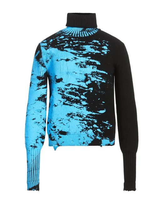 Vetements Blue Turtleneck Merino Wool, Polyamide for men