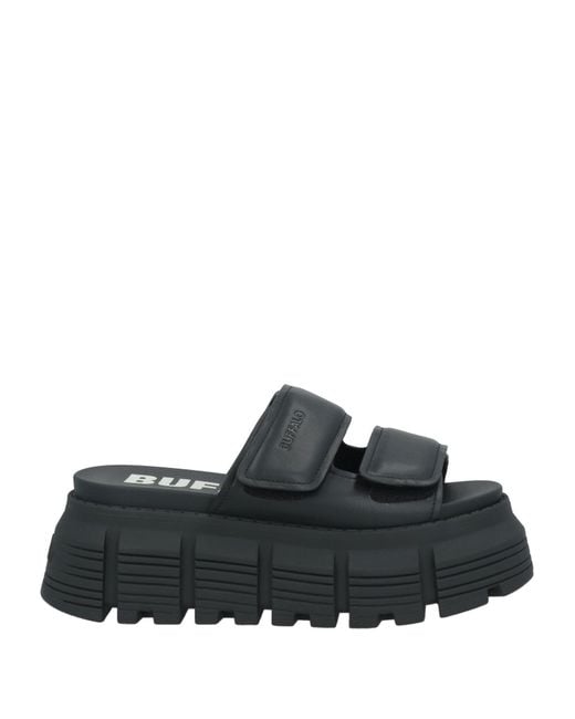 Buffalo Black Sandals