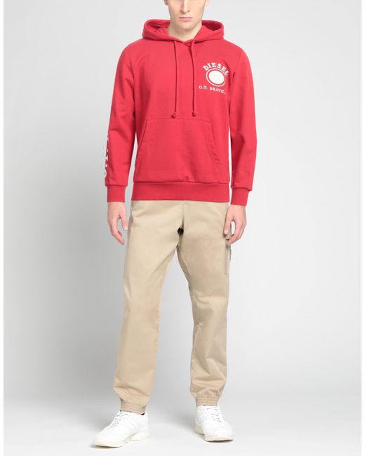 DIESEL Pink Sweatshirt for men