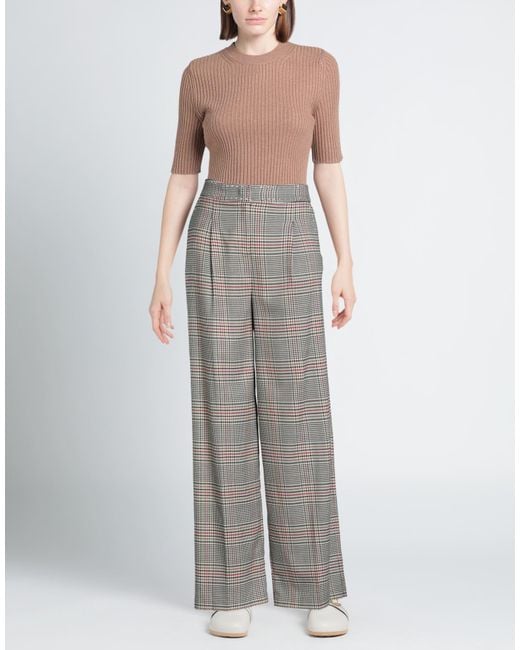 ALESSIA SANTI Gray Pants Polyester, Viscose, Elastane