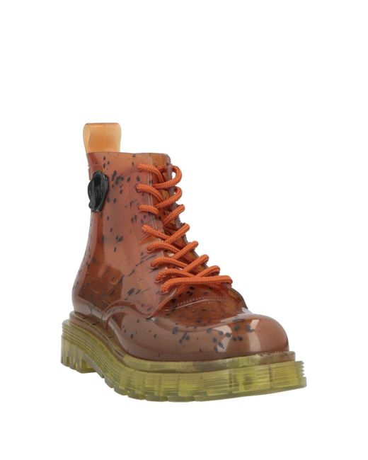 MELISSA + VIKTOR & ROLF Brown Ankle Boots Rubber