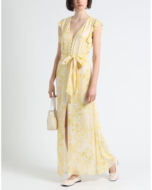 Patrizia Pepe Metallic Maxi Dress