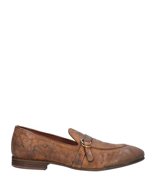 Pawelk's Brown Camel Loafers Leather for men
