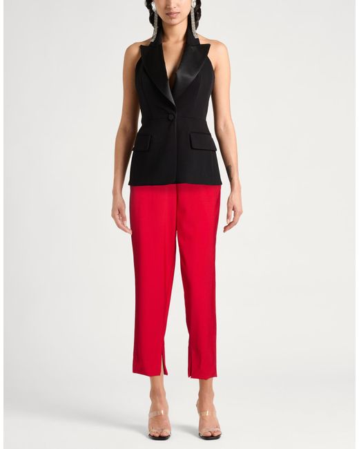 Ballantyne Red Pants Polyester, Virgin Wool, Elastane
