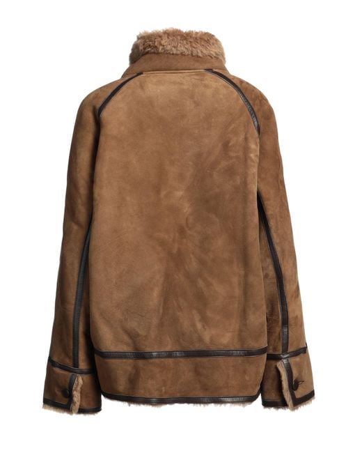 Sandro Brown Shearling & Teddy