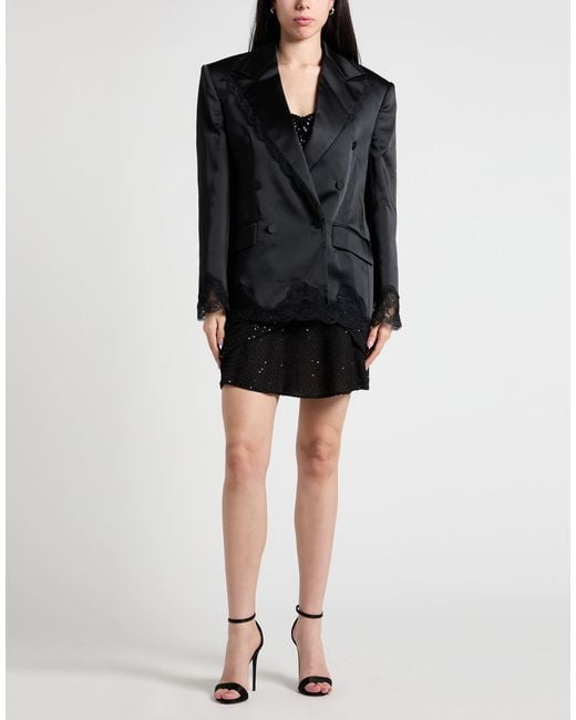 GIUSEPPE DI MORABITO Black Blazer Polyester, Elastane