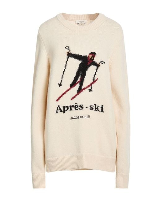 Jacob Cohen Natural Cream Sweater Virgin Wool, Cashmere